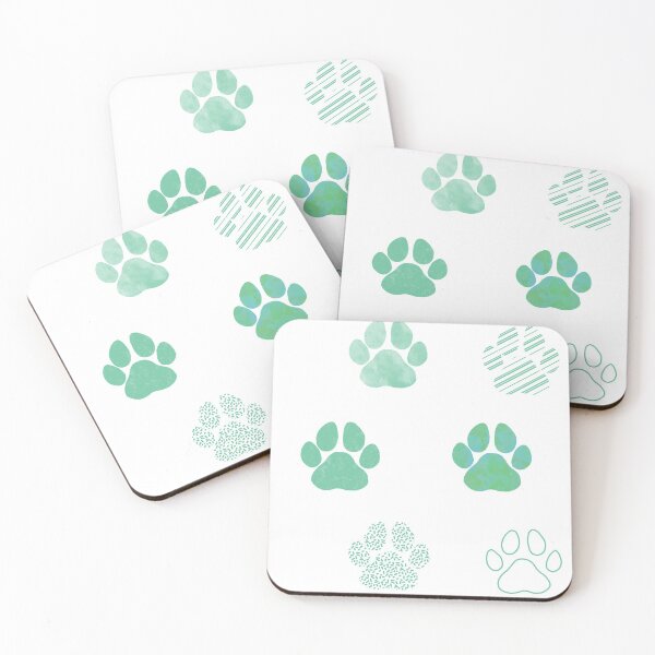 Item preview, Paw Print Sticker Pack Green Prints designed and sold by AlishaMSchil.
