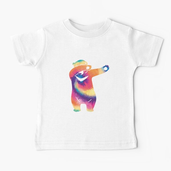 Dab Bear tie dye Baby T-Shirt