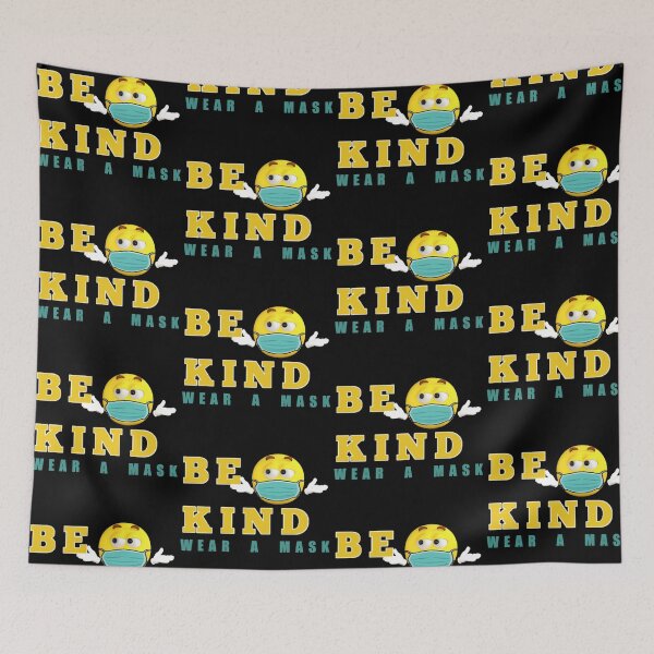Item preview, Be Kind Emojicon Emoji Face Mask Design designed and sold by Mindsofcreation.