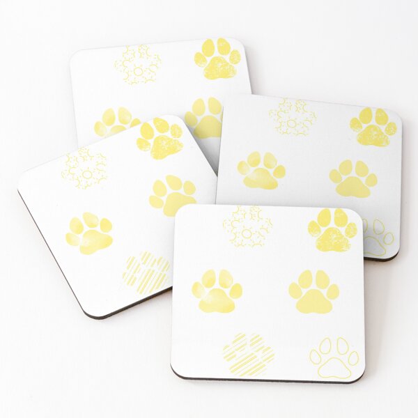 Item preview, Paw Print Sticker Pack Yellow Prints designed and sold by AlishaMSchil.