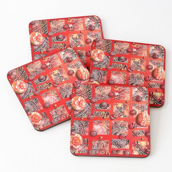 Item preview, Red Flower Mandala designed and sold by Lynn Harriet.