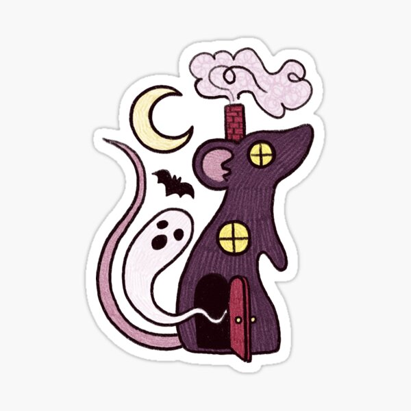 Haunted Mouse Sticker