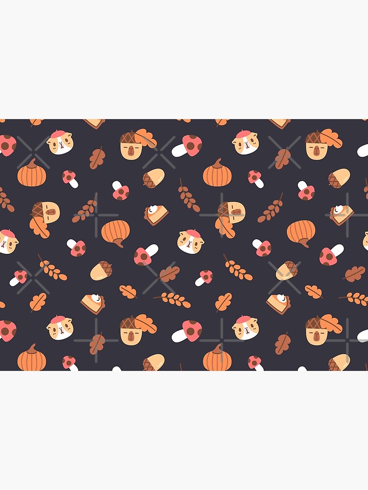 Guinea pig and Capybara Fall Pattern, Bubu and Moonch by Miri-Noristudio