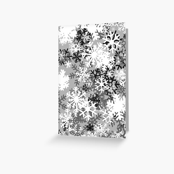 Snowflake Camo Greeting Card
