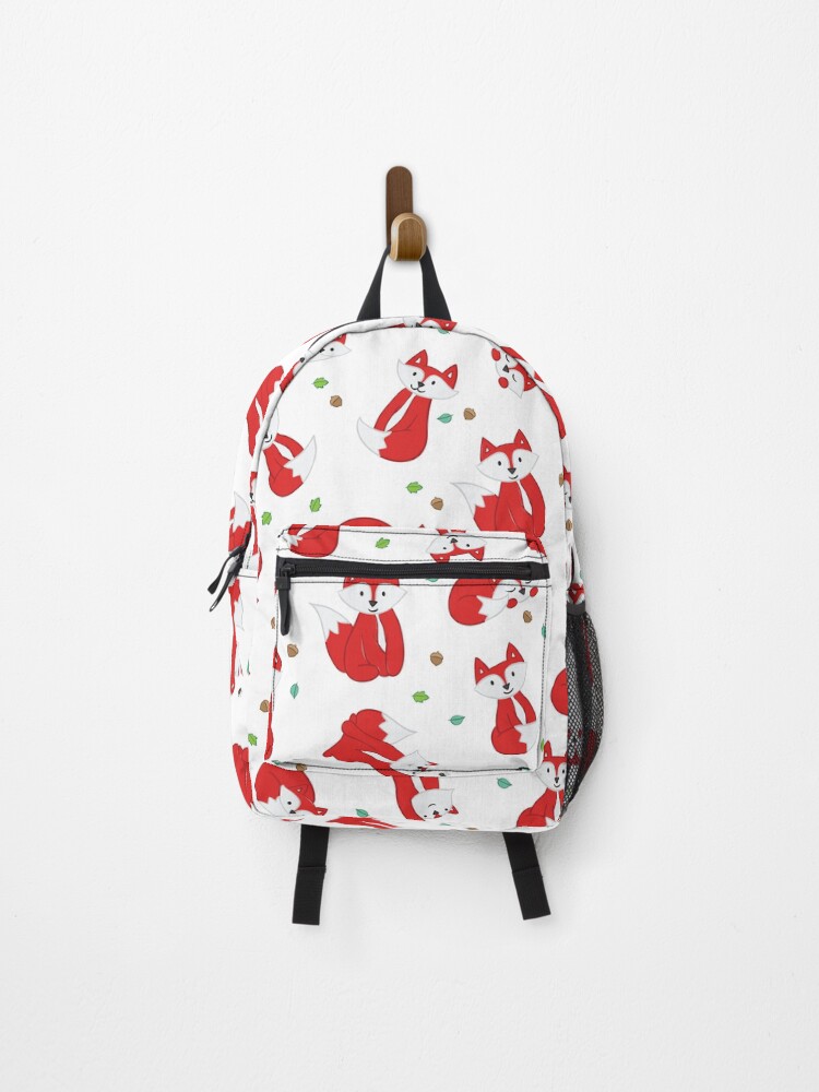 Thumbnail 1 of 3, Backpack, Fox Pattern designed and sold by heathercashart.