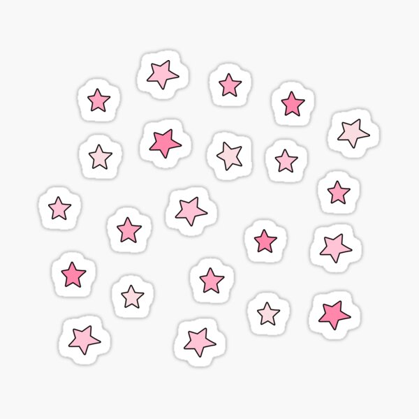 Pink mini star pack Sticker