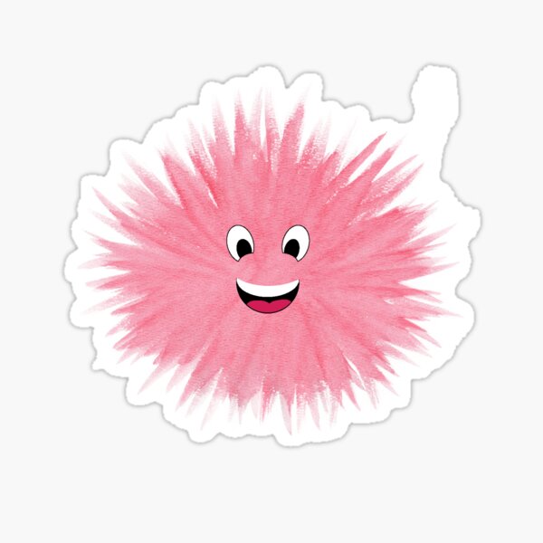 Pink Fuzzie Sticker