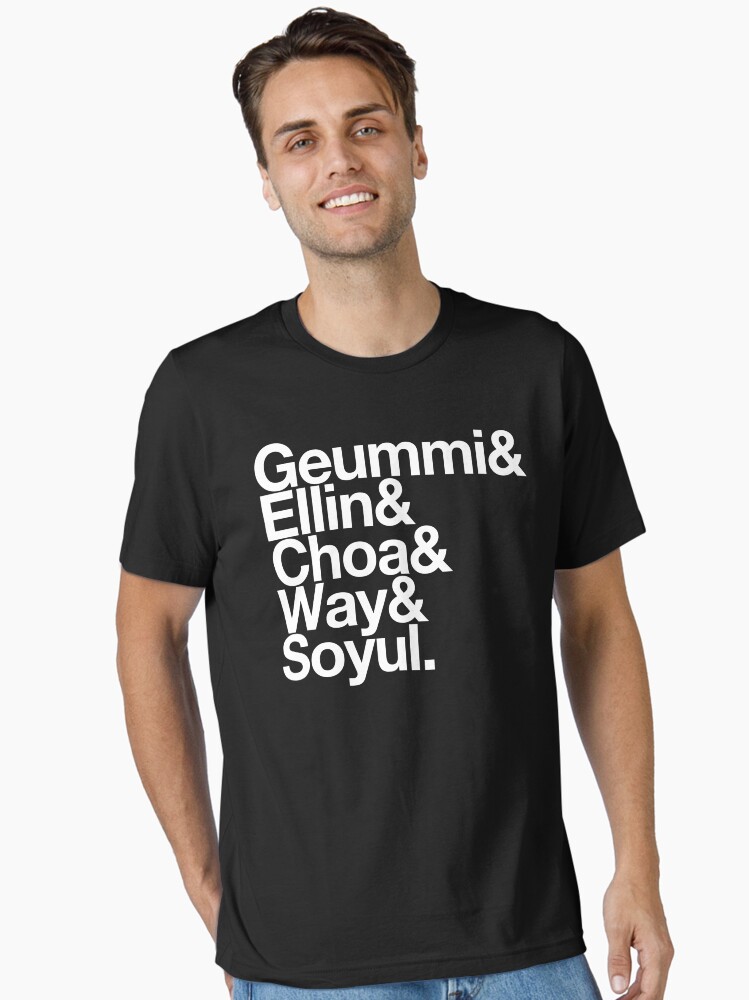 Thumbnail 2 of 7, Essential T-Shirt, Crayon Pop goes Helvetica designed and sold by merimeaux.