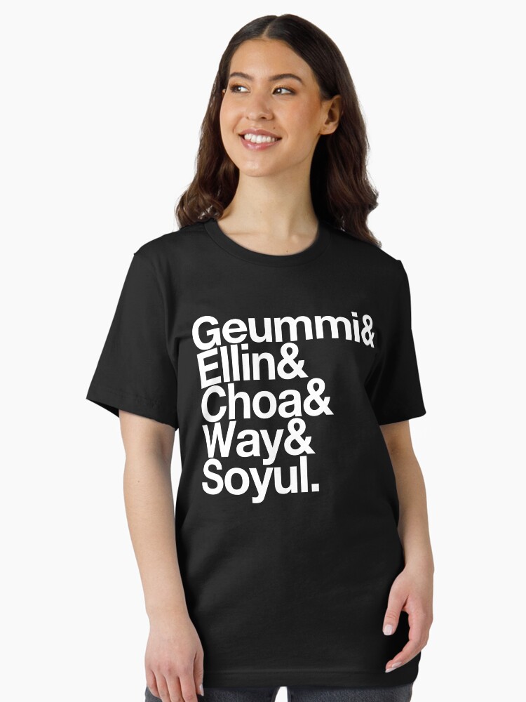 Thumbnail 1 of 7, Essential T-Shirt, Crayon Pop goes Helvetica designed and sold by merimeaux.