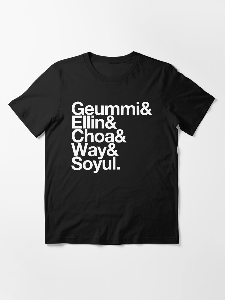 Thumbnail 3 of 7, Essential T-Shirt, Crayon Pop goes Helvetica designed and sold by merimeaux.