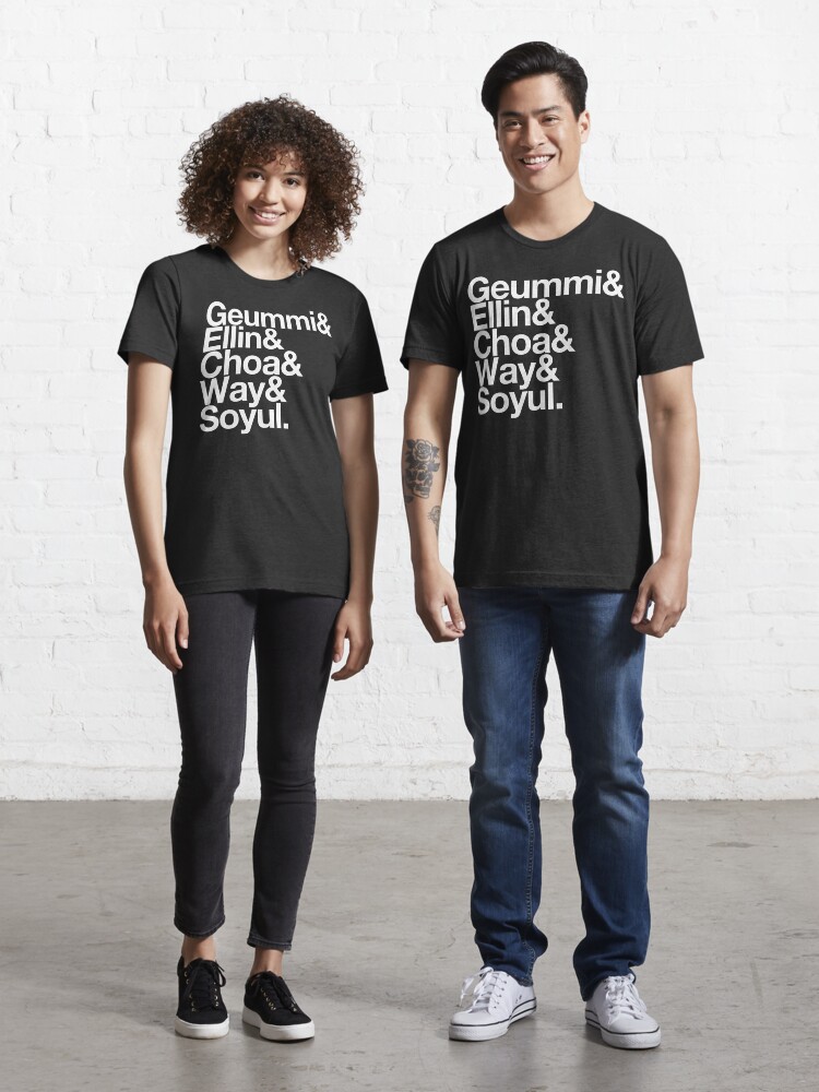 Thumbnail 1 of 7, Essential T-Shirt, Crayon Pop goes Helvetica designed and sold by merimeaux.