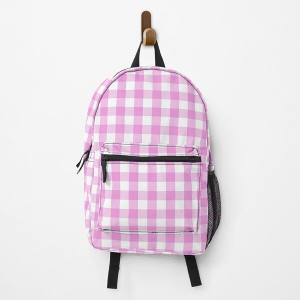 Mini Classic Backpack Geometric Pattern Preppy Zipper Adjustable-strap