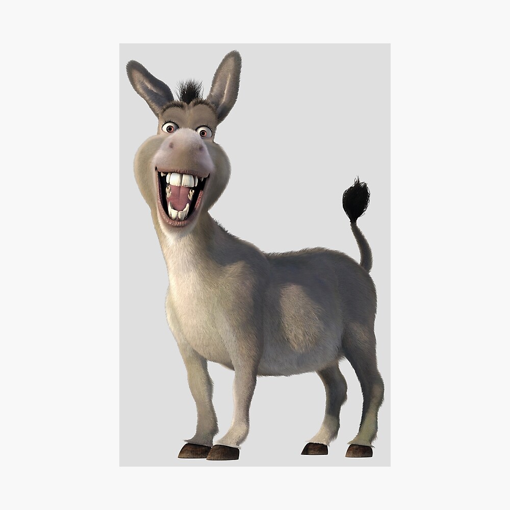 Donkey from Shrek Movie&quot; Metal Print by SparkyDesign | Redbubble