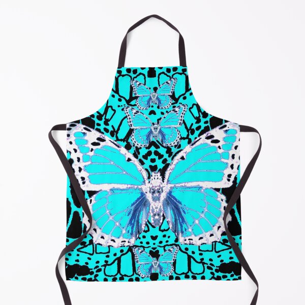 Item preview, ABSTRACT WHITE-BLUE BUTTERFLIES PATTERN ART designed and sold by sharlesart.