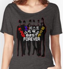 ♥♫I Love B2ST Forever Splendiferous K-Pop Clothes & Stickers♪♥ Women's Relaxed Fit T-Shirt