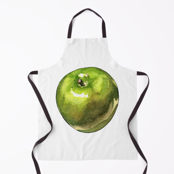 Item preview, Green Apple - Watercolor illustration designed and sold by AquarellChill.
