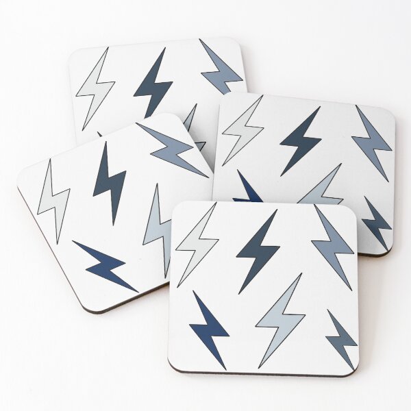 Item preview, Navy Blue Aesthetic Lightning Bolts designed and sold by Aryeh Studio.