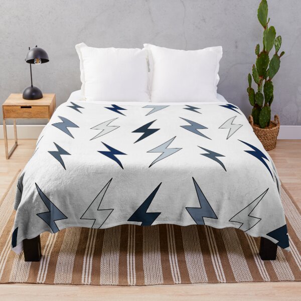 Item preview, Navy Blue Aesthetic Lightning Bolts designed and sold by Aryeh Studio.