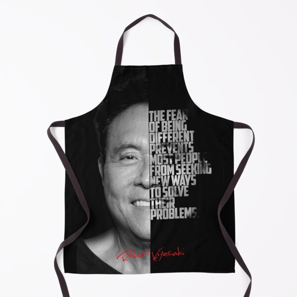 Item preview, Black and white Robert Kiyosaki Rich Dad Poor Dad quote. designed and sold by Enea Kelo.