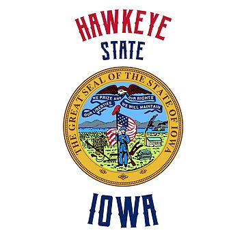 Artwork thumbnail, Hawkeye State - Iowa by AndyTee
