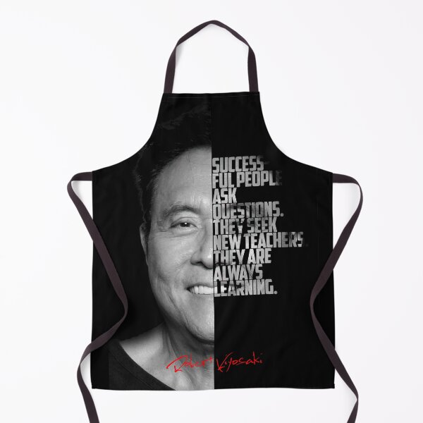 Item preview, Black and white Robert Kiyosaki Rich Dad Poor Dad quote. designed and sold by Enea Kelo.