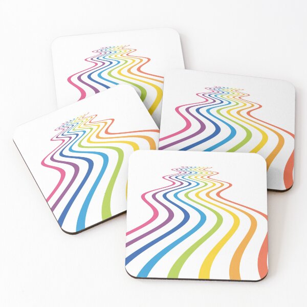 Item preview, Abstract rainbow wavy lines designed and sold by RaionKeiji.