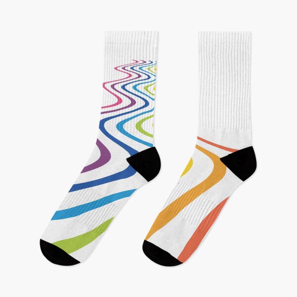 Item preview, Abstract rainbow wavy lines designed and sold by RaionKeiji.