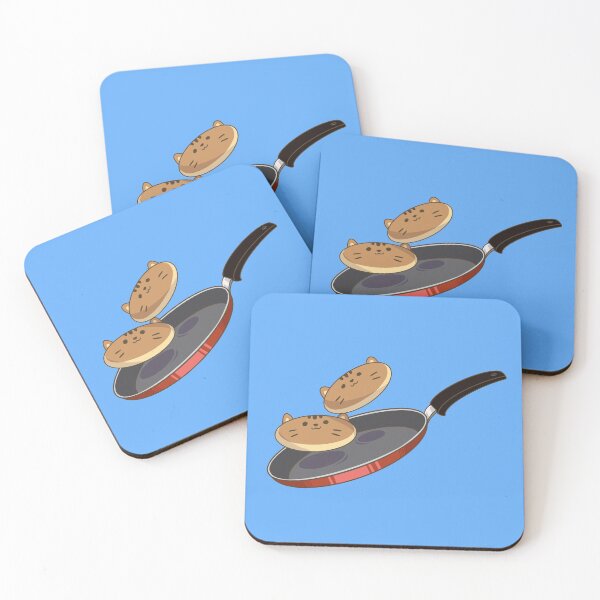 Item preview, Cat Pancakes in Frying Pan designed and sold by GingeraleStar.