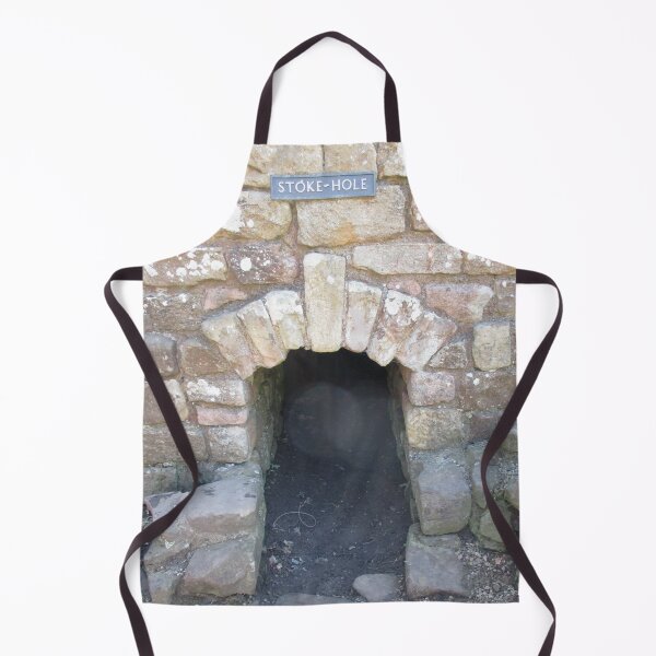 Merch #101 -- STOKE~HOLE (Hadrian's Wall) Apron