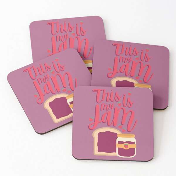 Item preview, This Is My Jam Strawberry Jam and Toast designed and sold by Rachel Day.