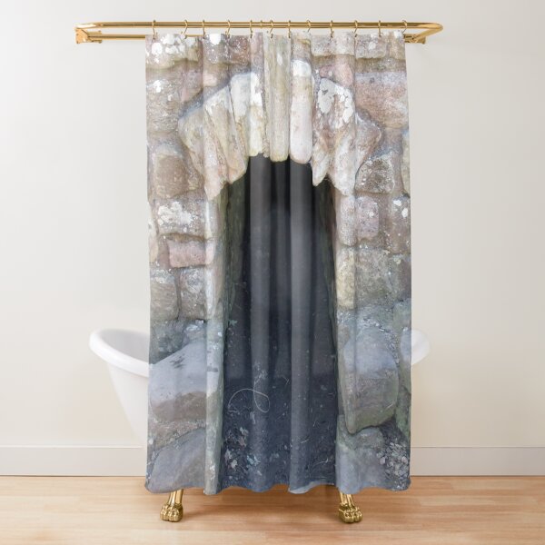 Merch #101 -- STOKE~HOLE (Hadrian's Wall) Shower Curtain