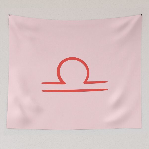 Item preview, minimalist libra in red and pink designed and sold by neopop.