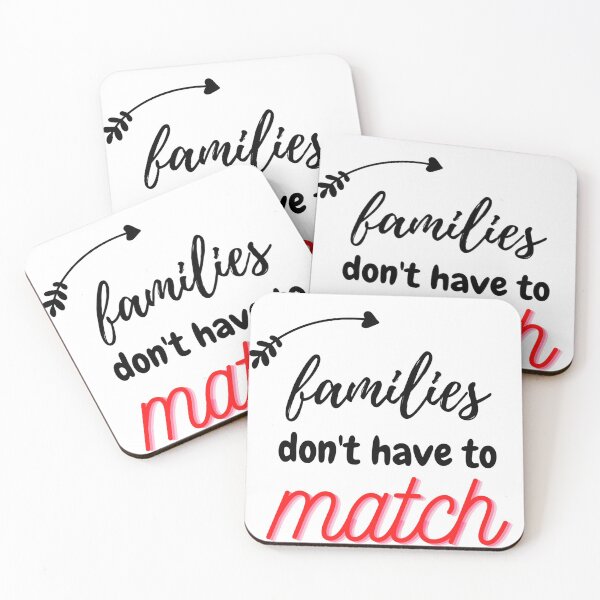Item preview, families don't have to match: Gift idea to Mom, Dad & Siblings designed and sold by Glorious Articles.