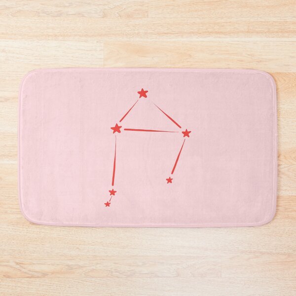 Item preview, minimalist libra constellation in red and pink designed and sold by neopop.