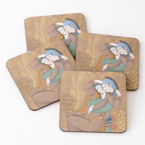 Item preview, The Lovers by Riza‑yi 'Abbasi, 17th Century  designed and sold by Vintage Wall Art.