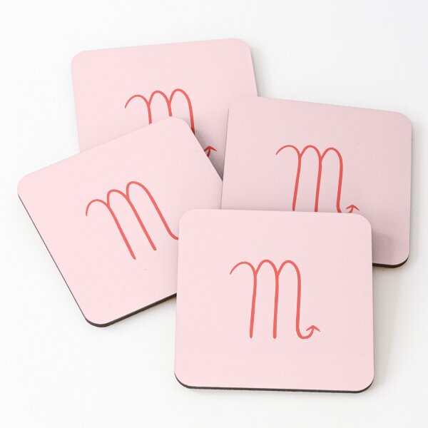 Item preview, minimalist scorpio in red and pink designed and sold by neopop.