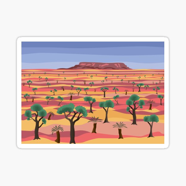 Outback landscape Sticker