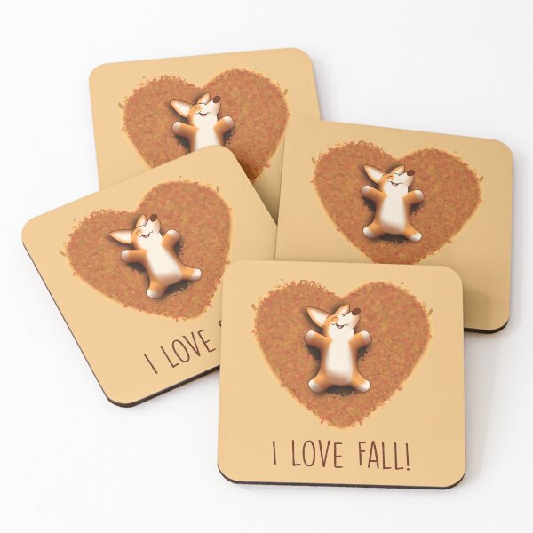 Item preview, I Love Fall Corgi designed and sold by LipstickChick.