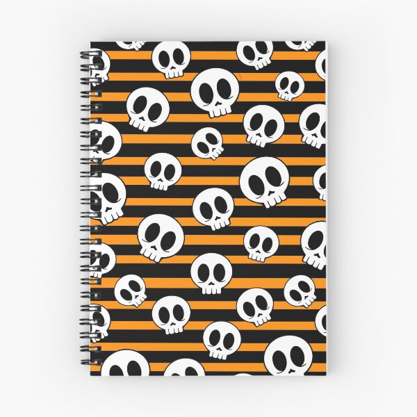Item preview, Lindas y espeluznantes calaveras de Halloween de color naranja designed and sold by stacree.