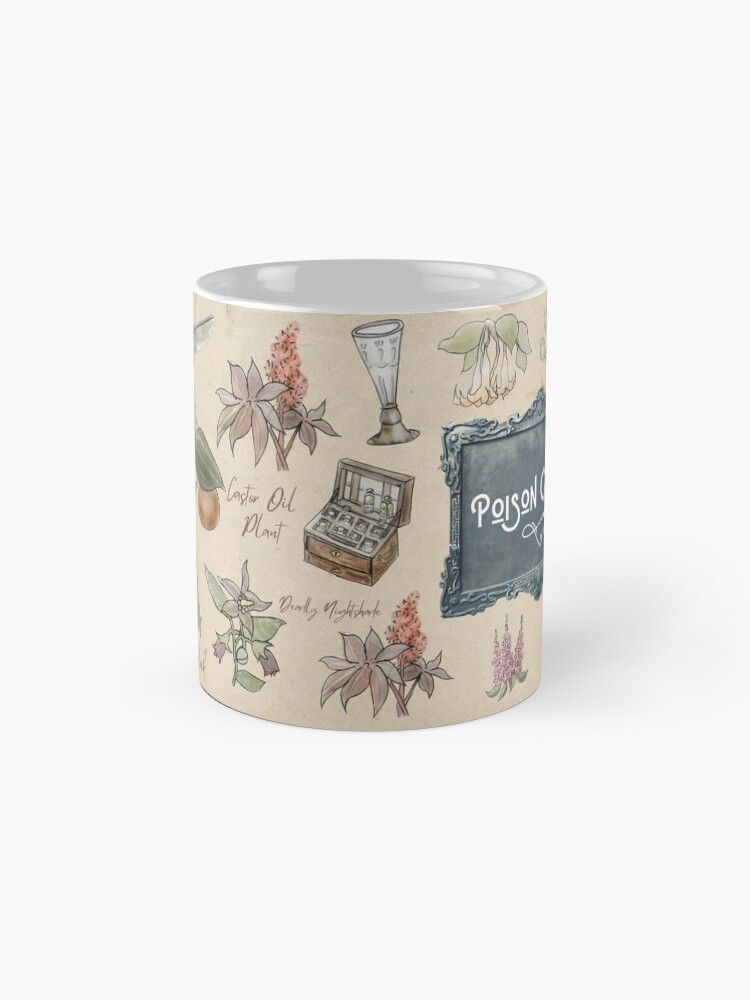 Alternate view of Poison Garden Illustration in Watercolor Mug