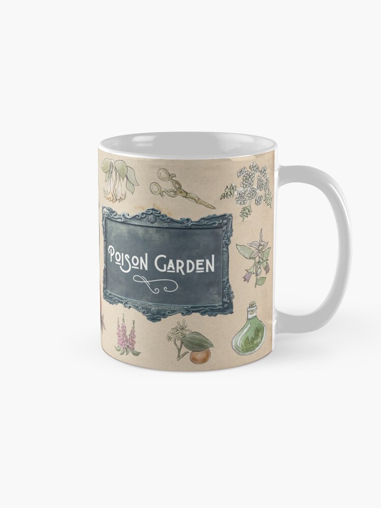 Alternate view of Poison Garden Illustration in Watercolor Mug