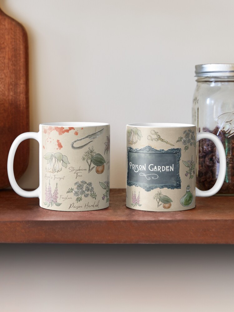 Alternate view of Poison Garden Illustration in Watercolor Mug