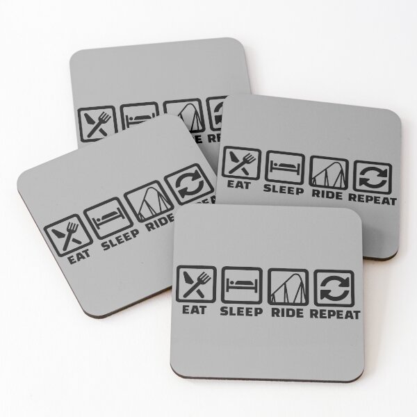 Item preview, Eat Sleep Ride Repeat Outline Design designed and sold by DUSTIN Y.