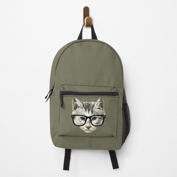 Item preview, Animals Wearing Glasses - Vintage Series - Hipster Cat with Glasses designed and sold by Sirieht.