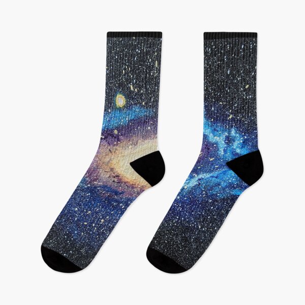 Aperçu de l'œuvre Peinture acrylique galaxie d'Andromède créée et vendue par StarlightTales.