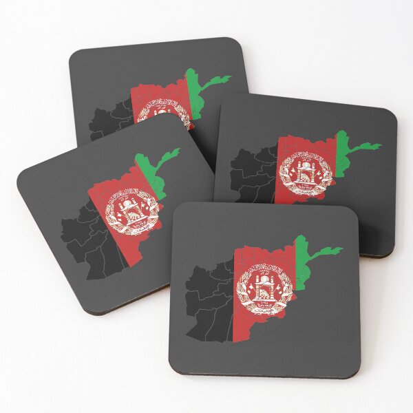 Item preview, Afghanistan Flag Map with regions designed and sold by Alo.