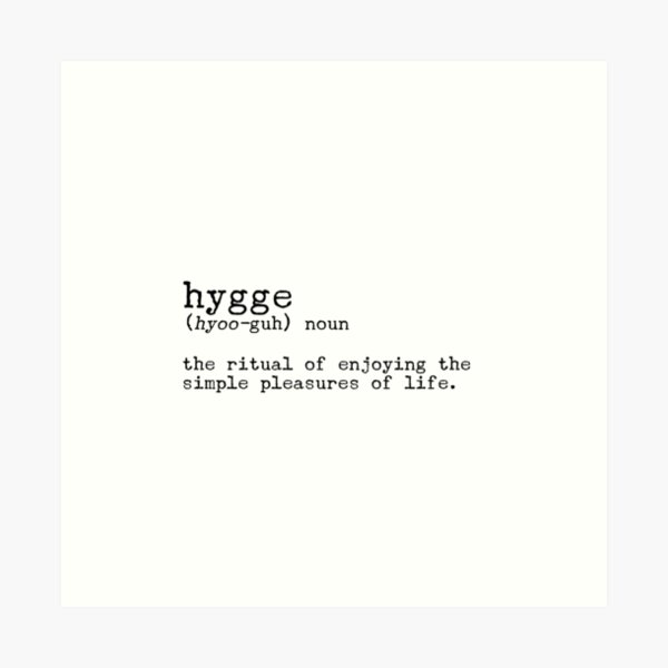 Item preview, hygge (noun) | black designed and sold by ravenwanderer.