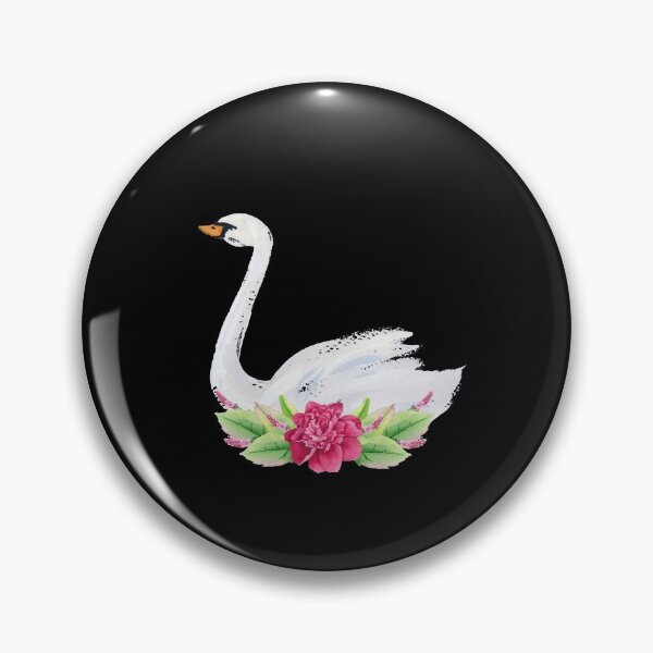 Item preview, Swan with Flowers designed and sold by Ibu83.