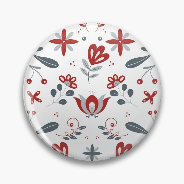 Item preview, Scandinavian Folk Flower Pattern designed and sold by NordicStudio.