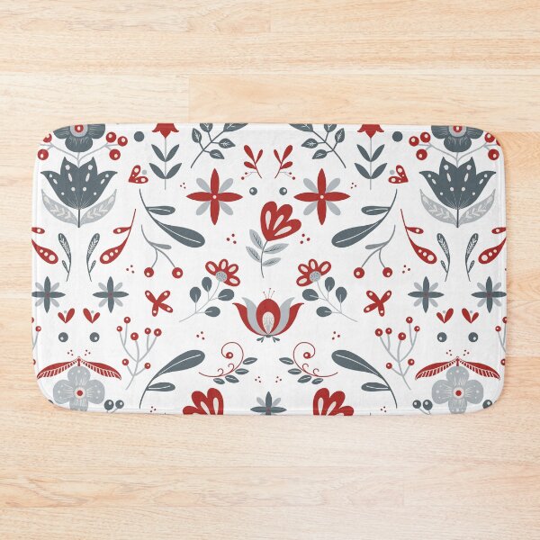Item preview, Scandinavian Folk Flower Pattern designed and sold by NordicStudio.